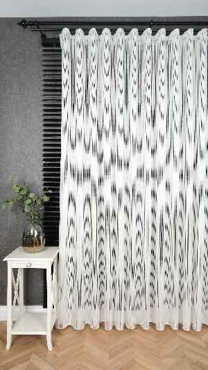 Ekru File Tül Perde, Ağır Gramajlı Premium Seri