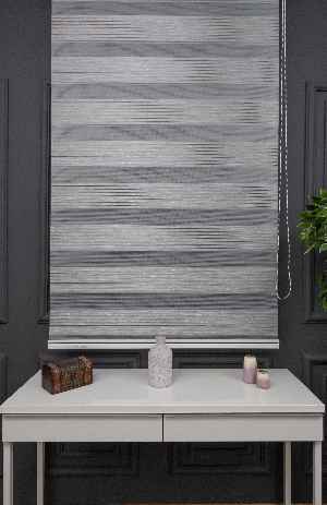 Zebra Perde - Yarım Plise - Degrade Renk Geçişli Zebra Perde