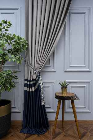 Pano Fon Perde-modern Pano Fon Perde- Gri-Füme-Antrasit