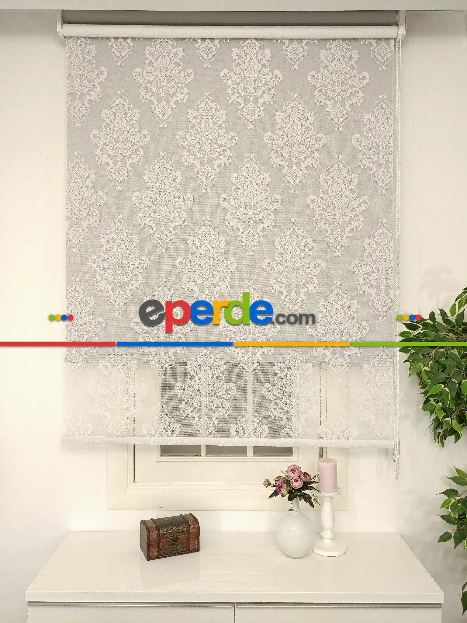 Salon - Tül Stor Yeni Sezon Elit Beyaz Örme Tül Beyaz 204