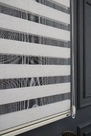Krem-bej Yüksek Kaliteli Keten Zebra