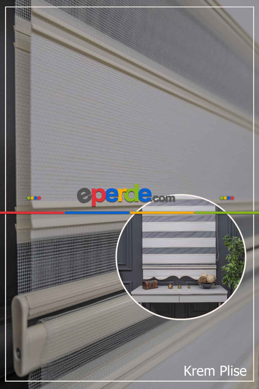 Yatak Odası - Zebra Perde - Yarım Plise - Geniş Palet Zebra Perde
