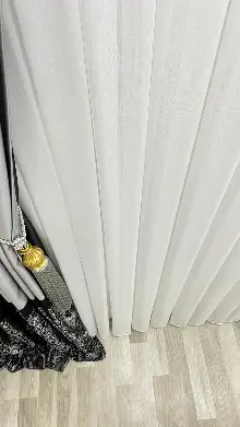 İpek Bambu Ultra Ağır Gramajlı 1/3 Sık Kat Pileli Ütü İstemeyen Tül Perde