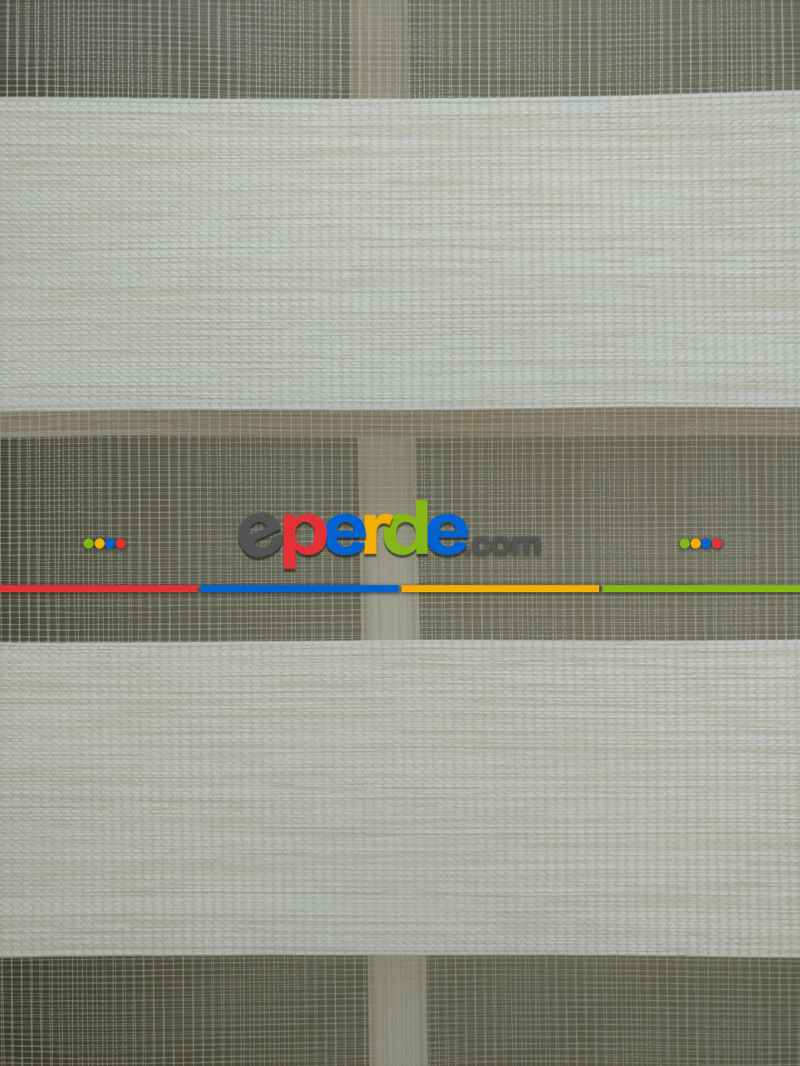 Zebra Perde -bambu Düz Zebra Perde- Ekru