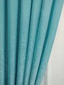 Salon - Soft Fon Perde Turkuaz Mavisi Dökümlü En - Turkuaz