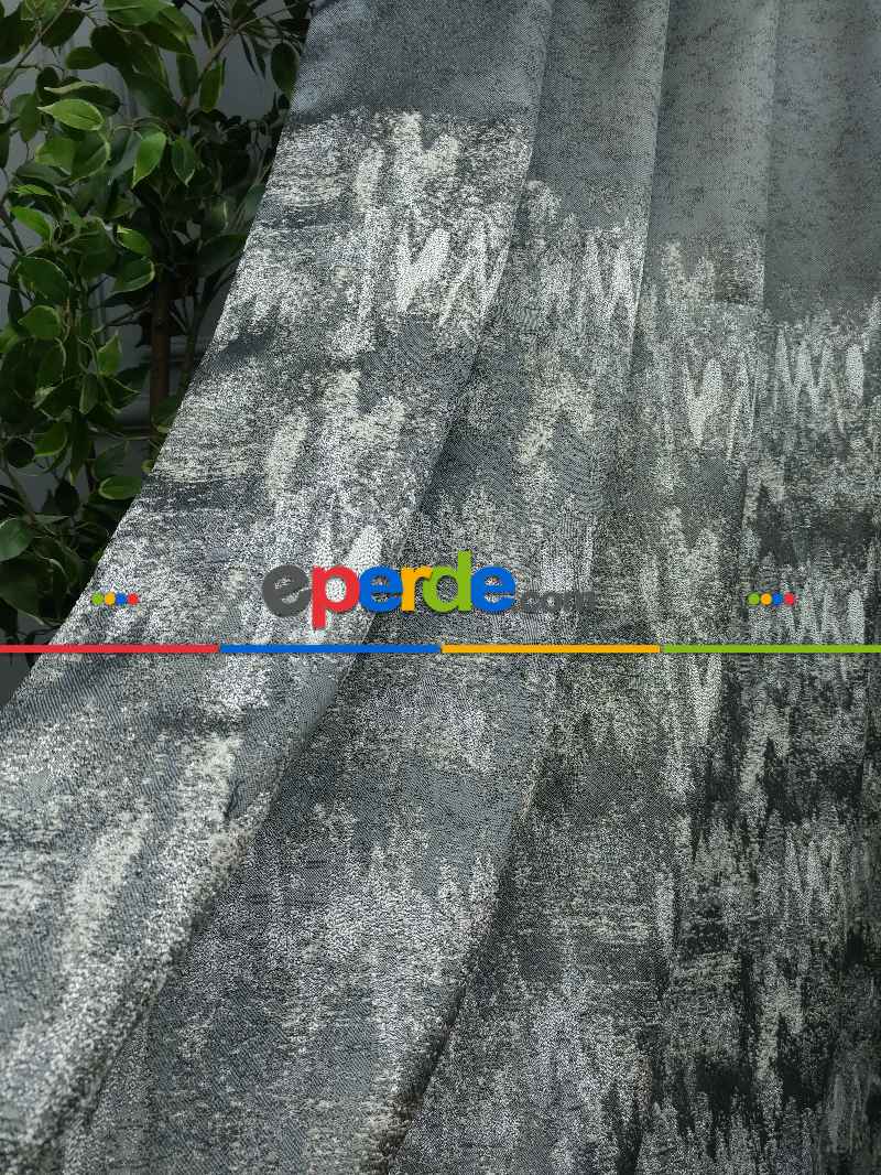 Gri Jakar Fon Perde (180)- Gri