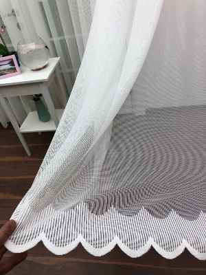 Özel Örme Dokulu Tül Perde 100% Orjinal Ürün- Ekru