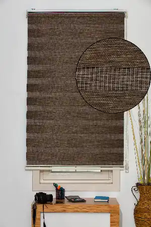 Salon Zebra Perde -Indirimli !!! Zebra Perde Acı Kahve Bambu Ozel Fiyat- Acı Kahve