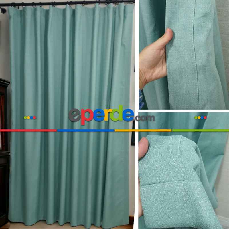 Geniş Enli Jakarlı Dokuma Salon Yatak Odası Lüks Perdeler 33 Renk Seçenekli