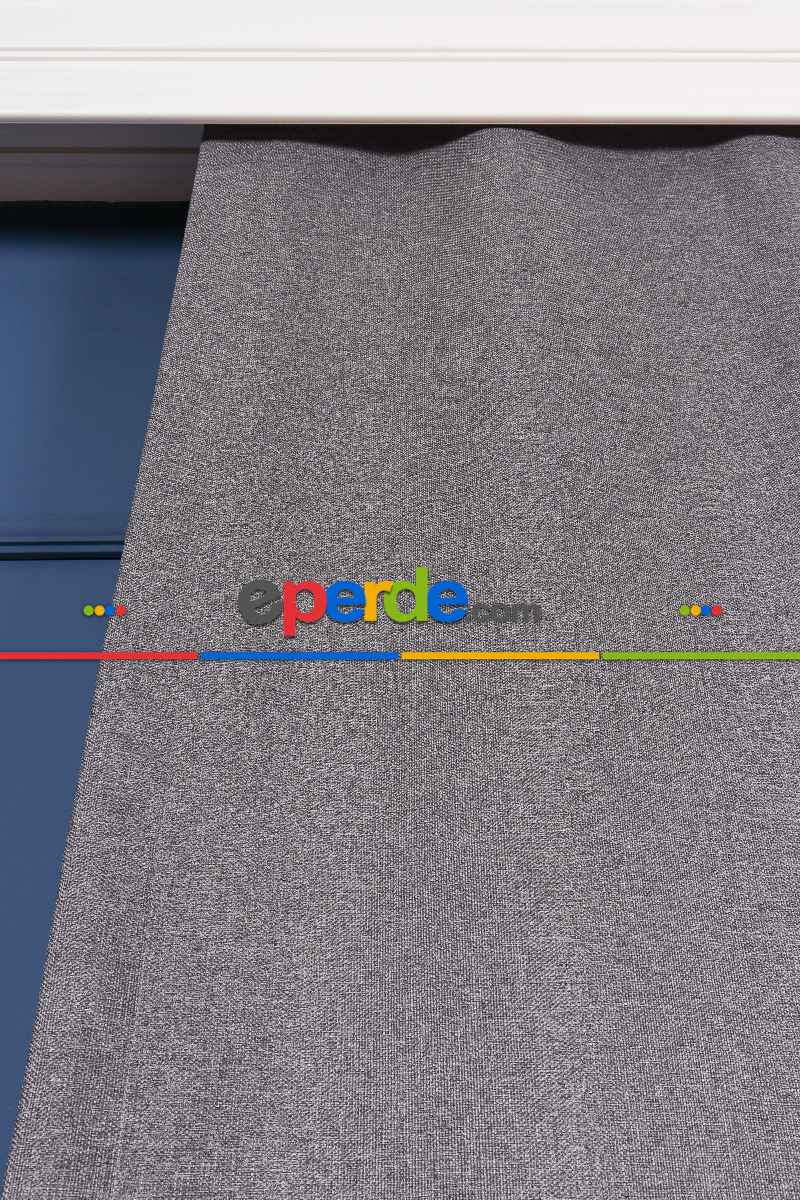 Gri Hasır Blackout Karartma Güneşlik Perde