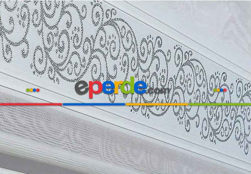 Boncuklu Zebra Perde 100x200