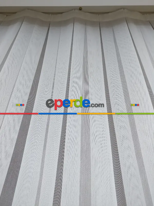 Salon Tül Perde - Armür Düz Tül Perde 0 Extra İndirim İpek Gibi Yumuşak- Ekru