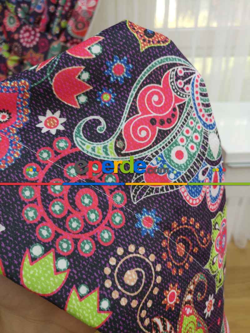 Mutfak Fon Perde- Lacivert