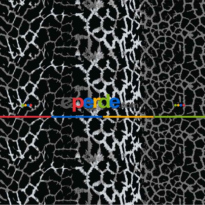 Salon Fon - Leopar Desenli Fon Perde Evm1102 Kumaşı Kalındır Duck Bezi Değildir- Siyah