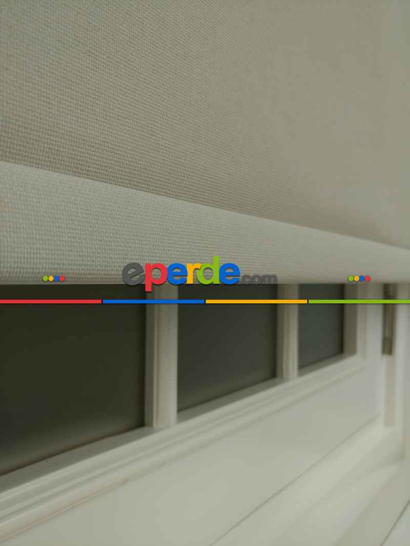 Oturma Odası Stor Perde - Stor Perde Panama Mat Serisi (pvc Kaplama) Kalın Dokulu- Bej