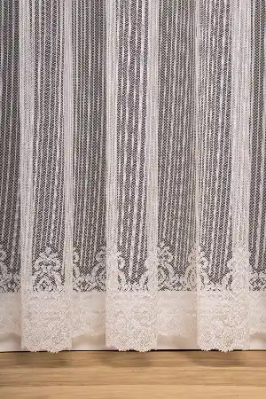 Çizgili Etek Damask Tül Perde Pa 7041