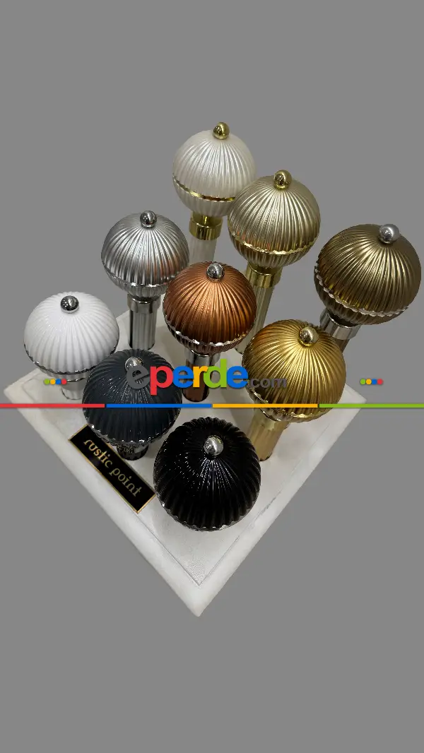 Metal Rustik Perdelik - 9 Renk Seçeneği