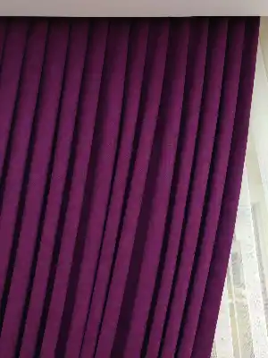 Vişne Rengi- Düz Fon Perde ( En 150cm Dökümlü Fon Perde)- Vişne