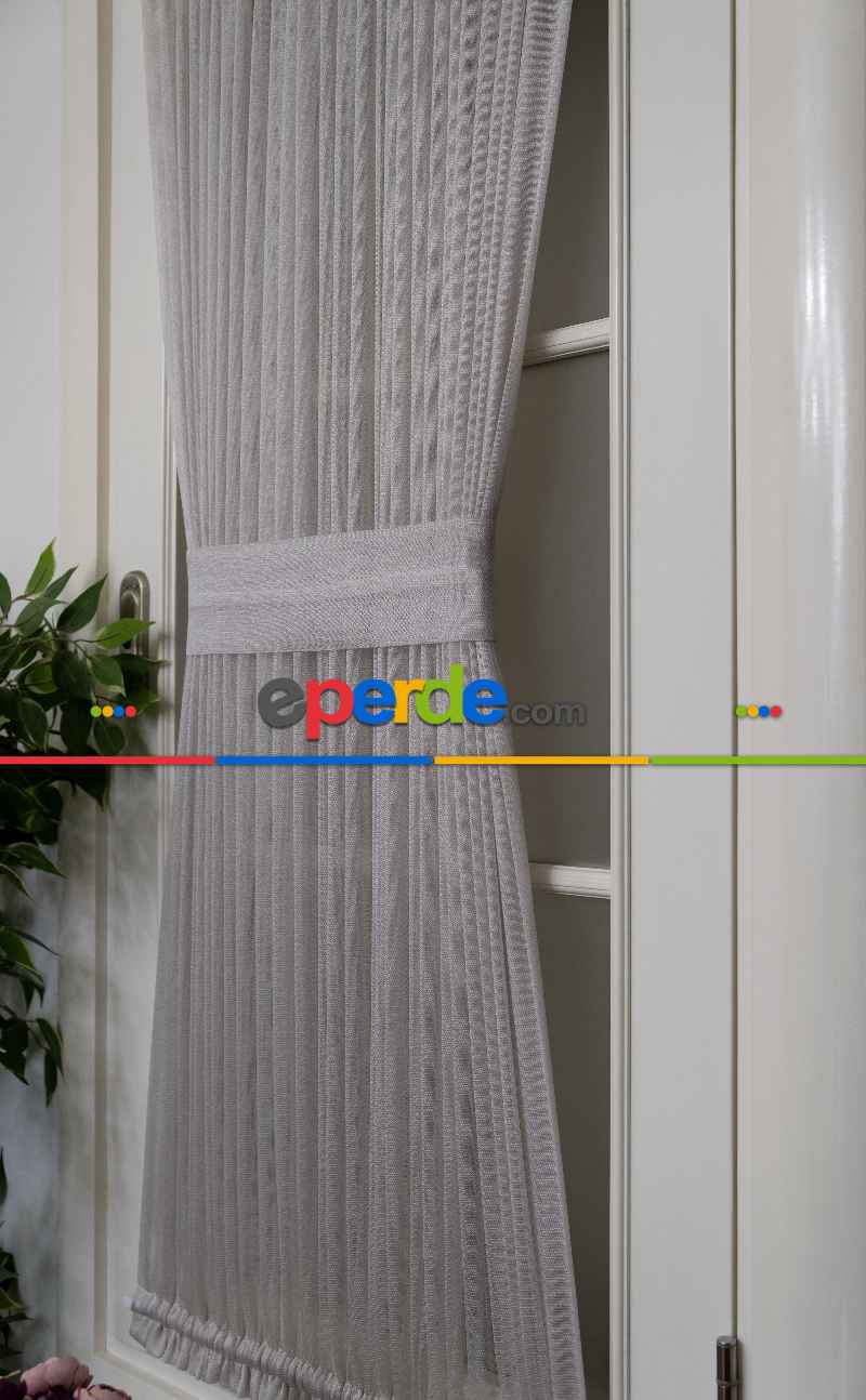 Briz Perde - Ekru Kar Tül Ütü İstemeyen Fantazi Tül