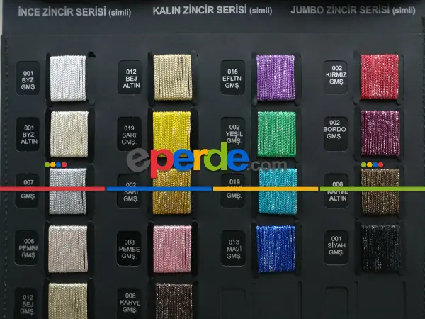 Simli Kalın Zincir Serisi İp Perde (beyaz, Krem, Gri, Kırmızı, Bordo, Siyah, Mavi, Pembe, Sarı)- Siyah-yeşil-mavi-gri-füme-antrasit-kırmızı-sarı-beyaz-bej-pembe-bordo-mavi Koyu-pembe Açık-eflatun-kahve-hardal Sarısı