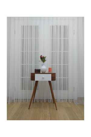 Salon Düz Tül - Grek Tül Perde - Petek Zemin - Ekru