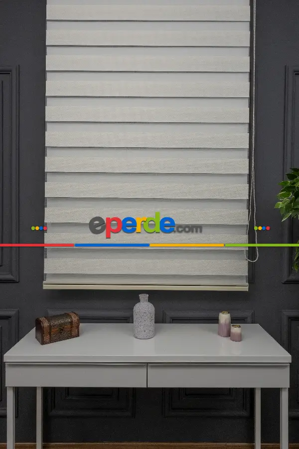 Zebra Perde - Düz Zebra Perde Kalın Dokulu