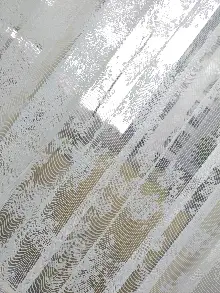 Mutfak Tül Perde Spor Desen - Ütü İstemez- Ekru