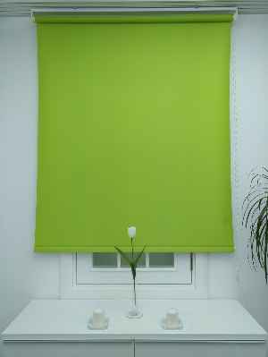 Fıstık Yeşili Saten Stor Perde- Fıstık Yeşili