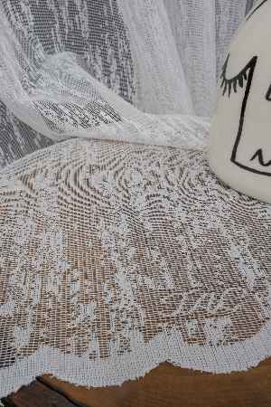 Taç Fransız Dantel Örme Tül Perde Konak151