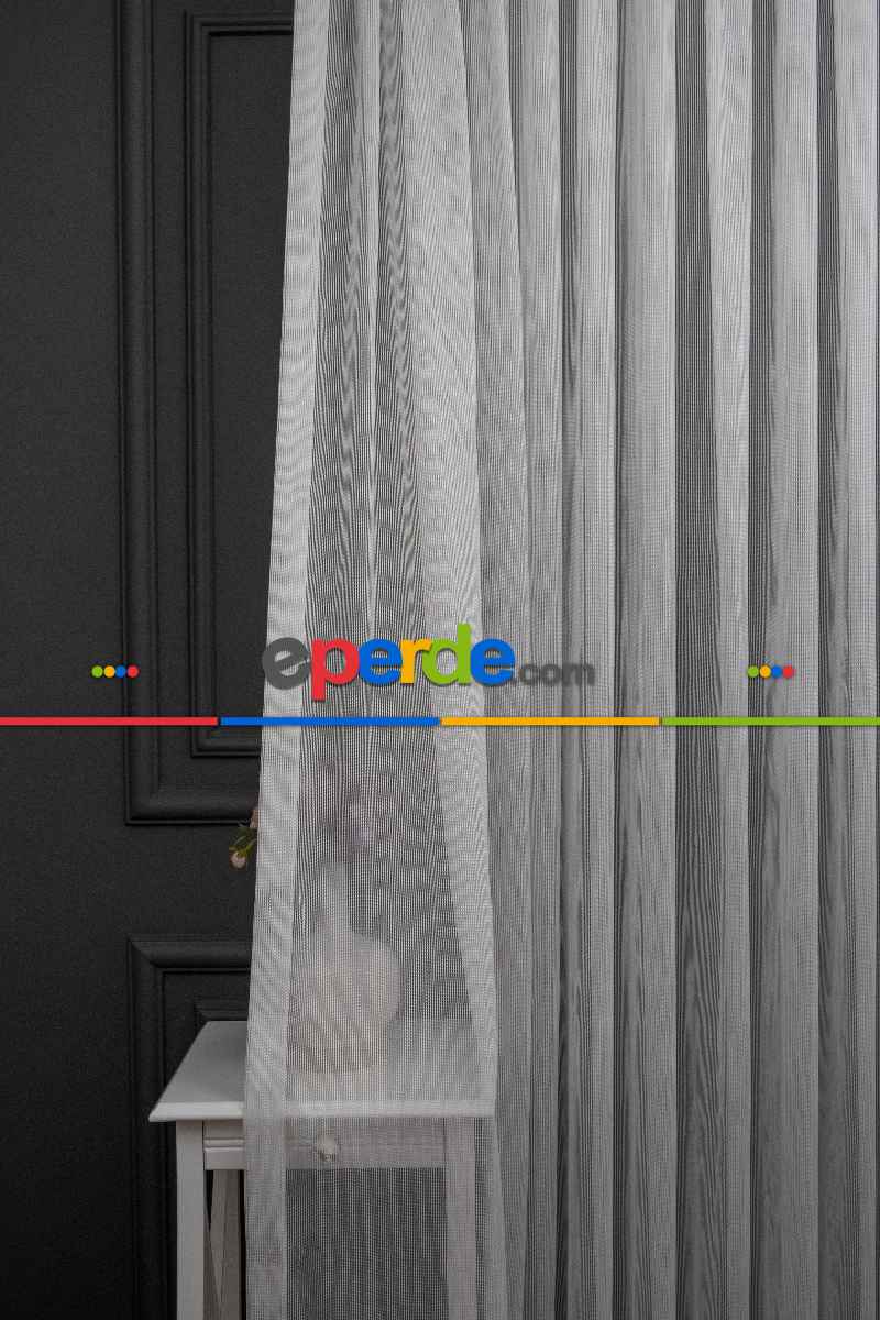 Salon Tül - Zincir Çelik Dökümlü Tül Perde - İtinalı Dikiş - Amerikan Pile - Kurşunlu Tül