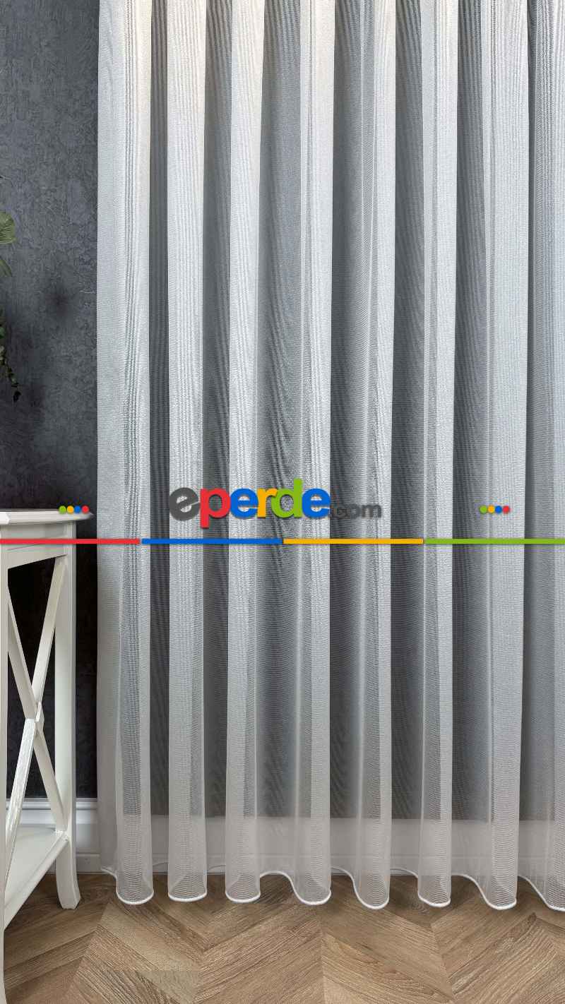 Amerikan Pile Tül Perde (opsiyonel), 6 Farklı Renk Seçeneği, S Pile Seçenekli Ağır Gramajlı Premium Seri Kurşunlu Tül