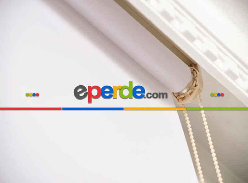 Brillant Beyaz Etek Dilimli Stor Perde- Beyaz