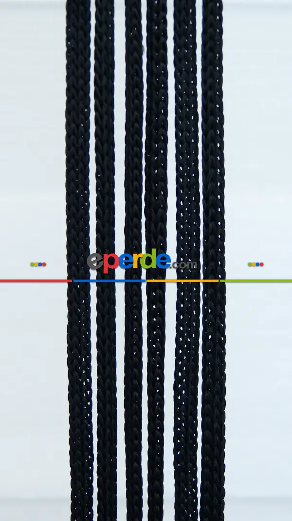 Jumbo İp Perde Ht18- Siyah