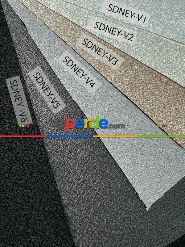 Salon Antrasit Gri Jakar Dokuma Stor Perde, Standart Metal Kasalı Yüksek Kalite Kornişe Kolay Montaj Seçenekli