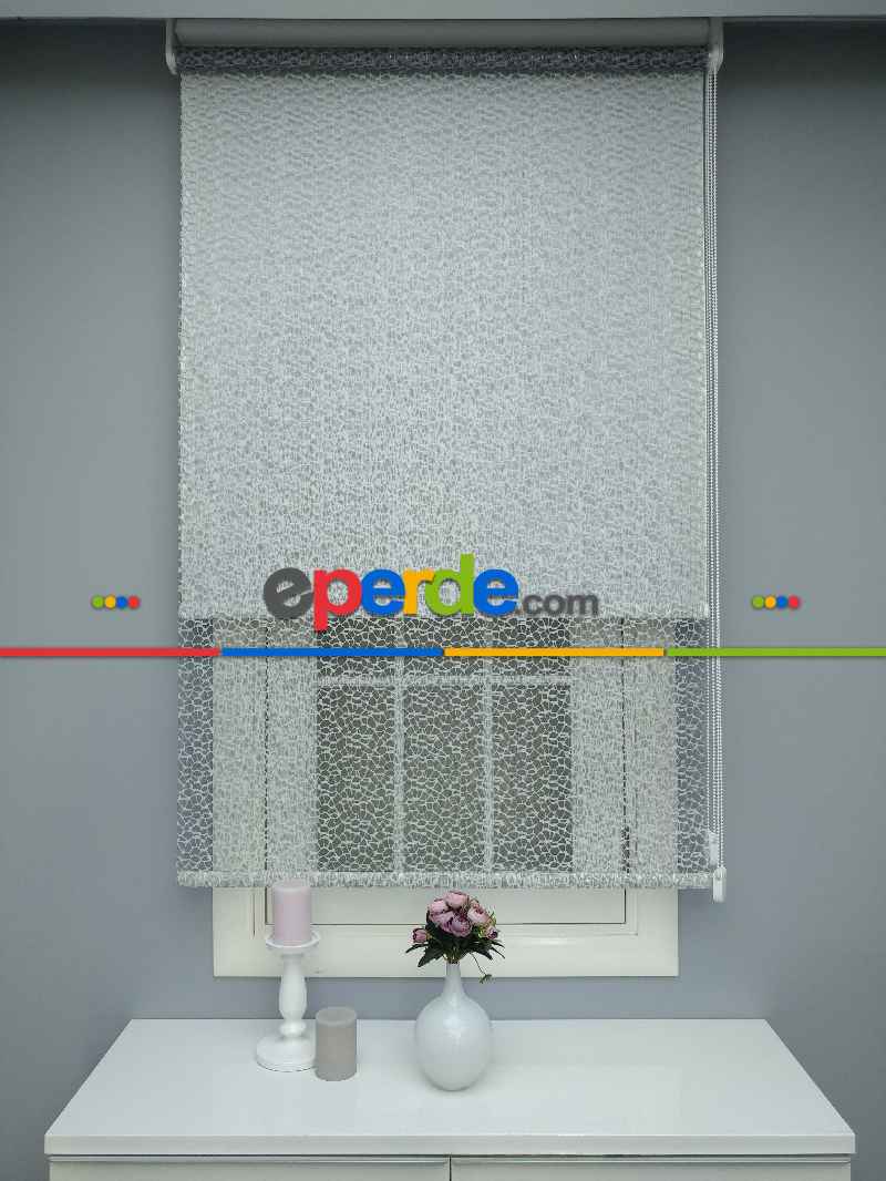 Çiftli Sistem Dantel Stor- Siyah-gri-füme-antrasit