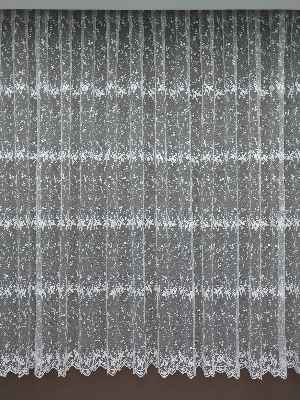 Brode İşlemeli Nakışlı Tül Perde- Ekru