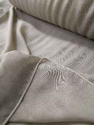 Düz Modern Dökümlü Keten Tül Perde - Sütlü Kahve