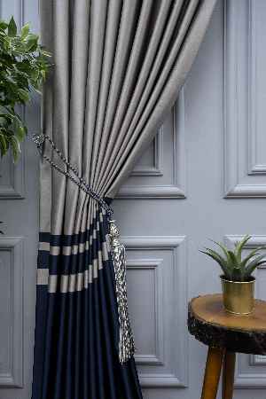 Pano Fon Perde-modern Pano Fon Perde- Gri-Füme-Antrasit