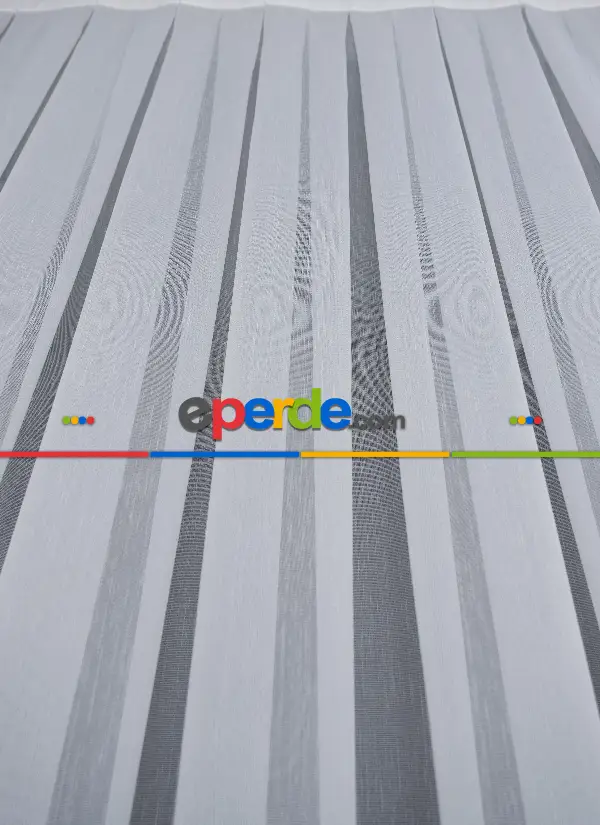 Salon Tül Modelleri - Lüx Ttm Bambu Tül Dökümlü Tül Ekru