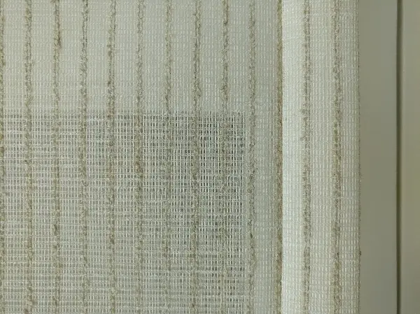 Mutfak - Çiftli Sistem Naturel Hasır Keten Tül Stor- Bej