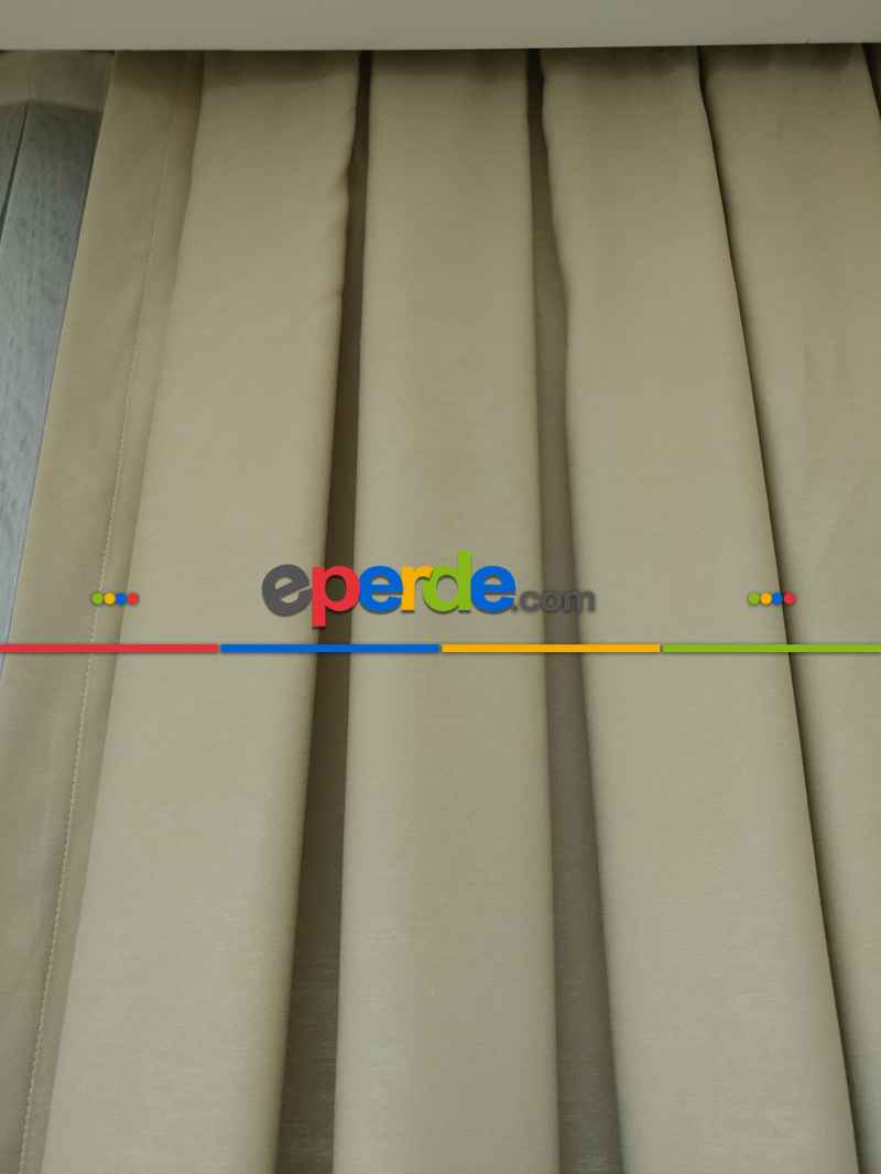 Soft Bej Fon Perde (180)- Bej