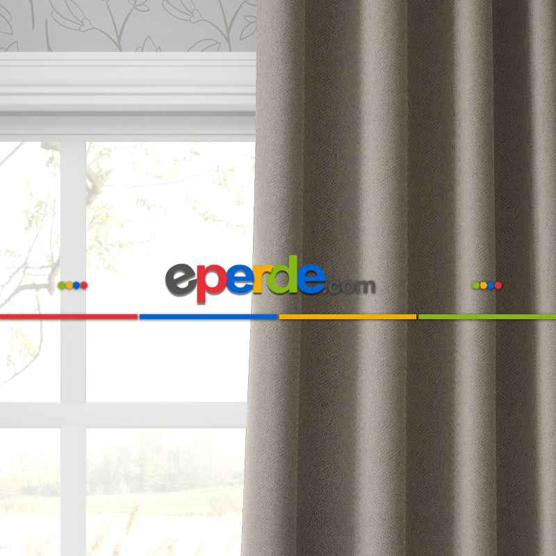 Blackout Karartma Tek Kanat Fon Perde Taş