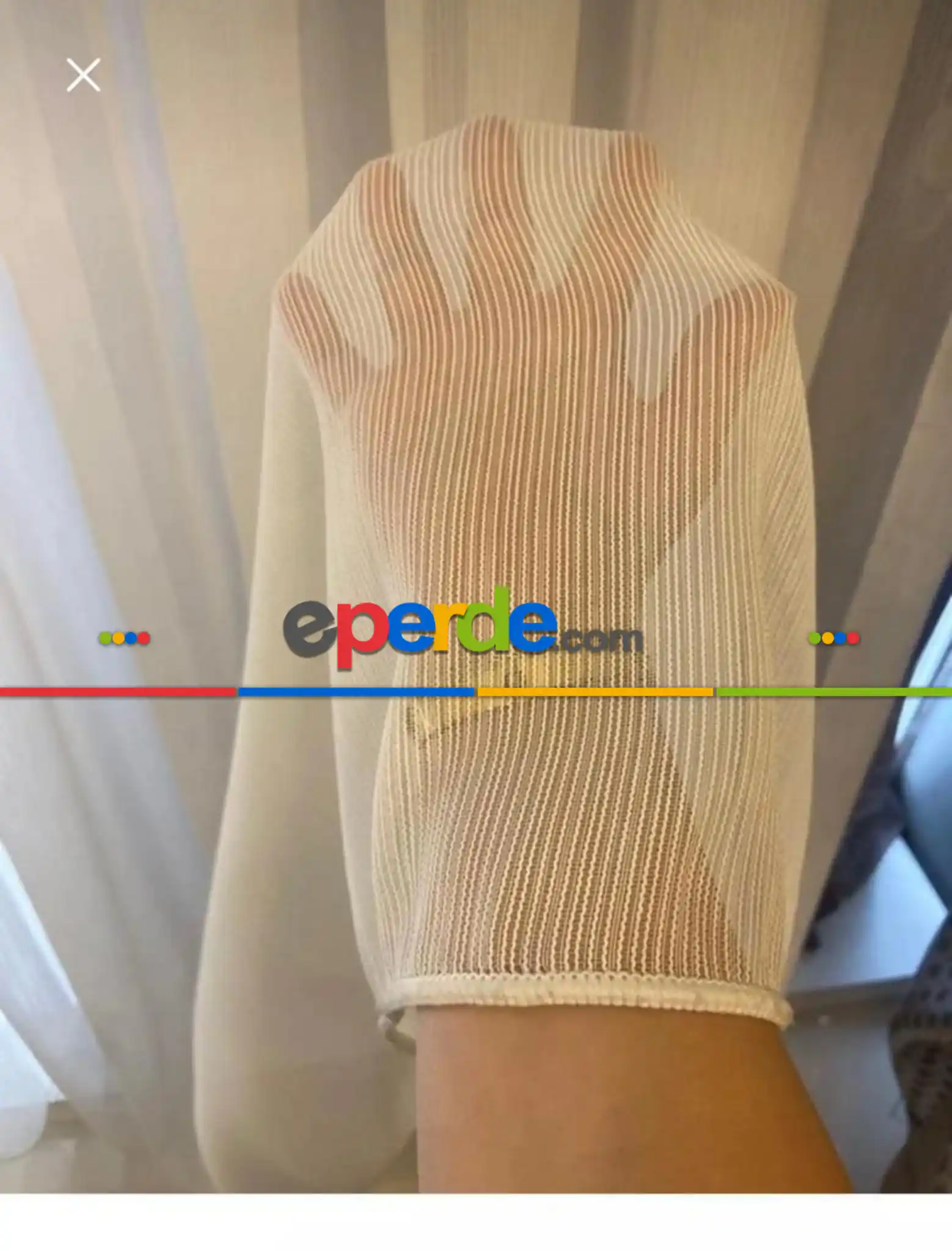 Brillant Düz Ağır Gramaj Tül Perde