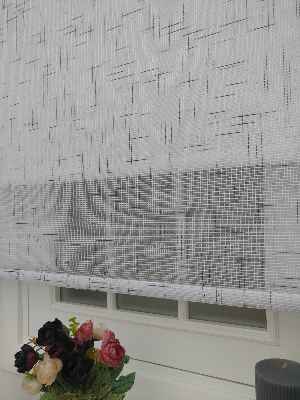 Keten Tül Stor Wicker - Çiftli Sistem Tül Stor Perde (wicker) Prag 04- Gri-Füme-Antrasit-Gri Açık