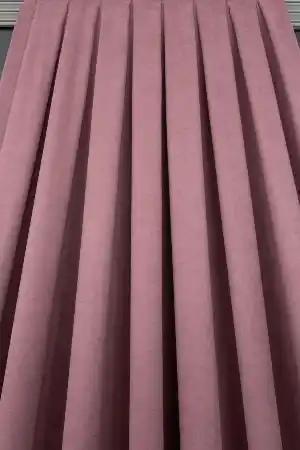 Petek Desen Sade Fon Perde Gül Kurusu Rengi