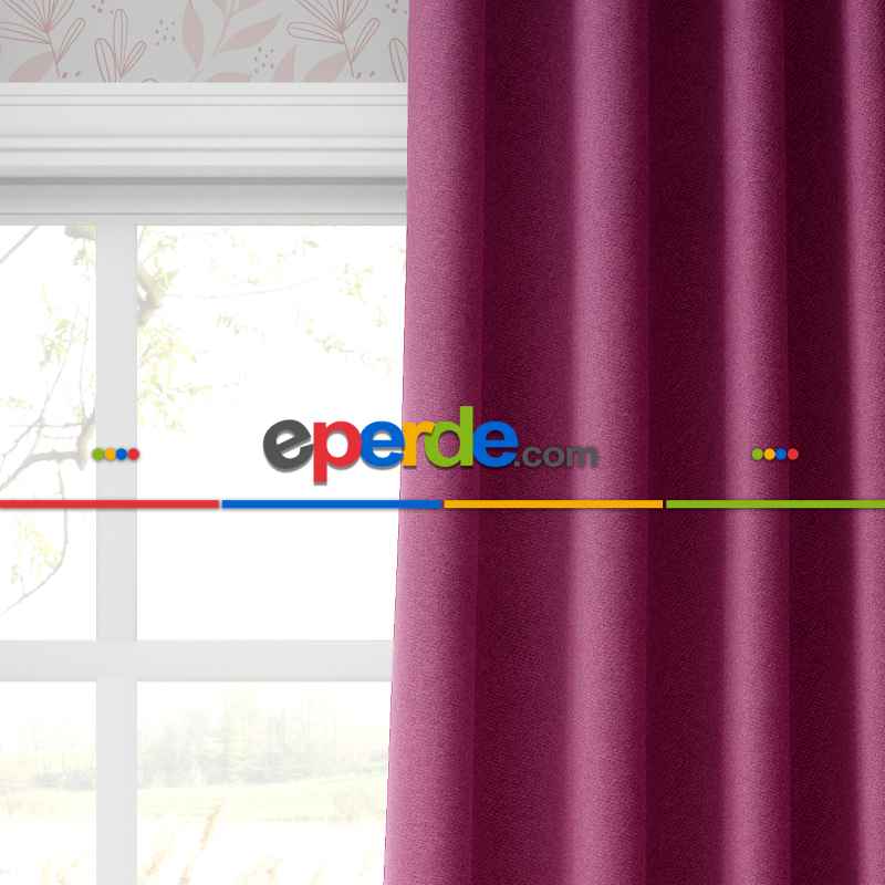 Blackout Karartma Tek Kanat Fon Perde Fuşya