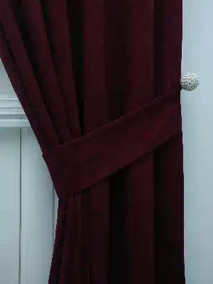 Bordo - Düz Fon Perde- Bordo