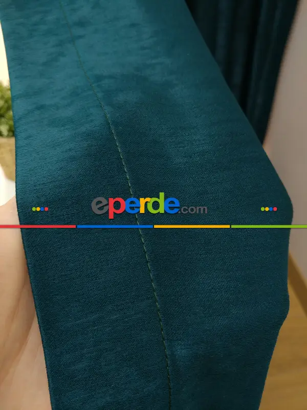 Salon Soft Fon Perde- Yeşil Koyu Yeşil