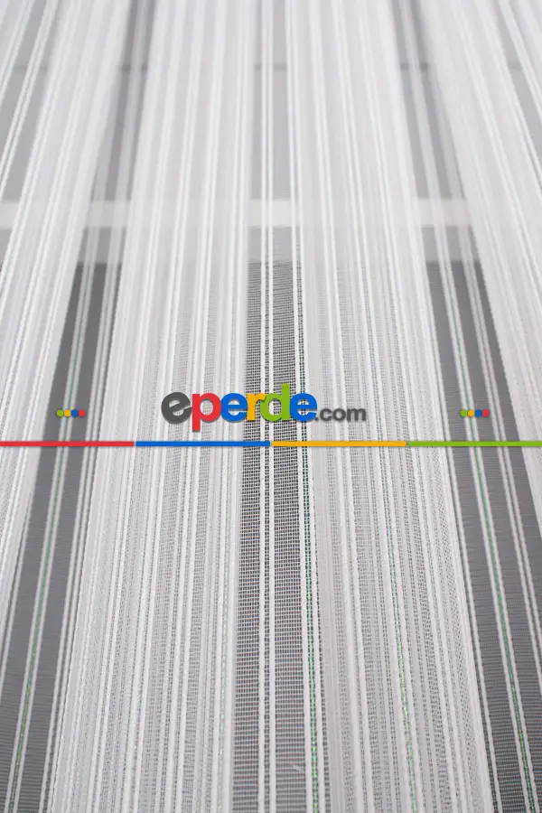 Oturma Odası - Zincir Simli Tül Perde - Kurşunlu Tül