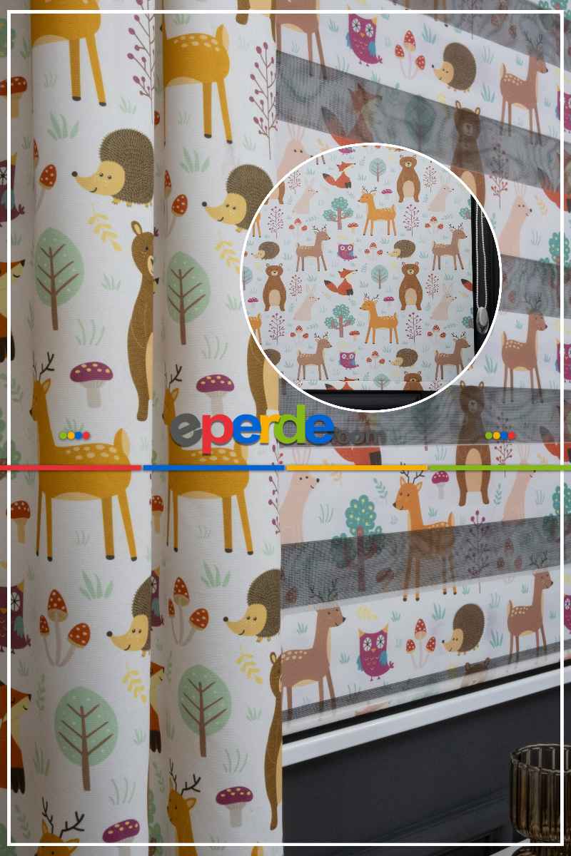 Trend Bebek - Çocuk - Genç Odası Fon Perde Modelleri 20234 (sınırsız En Ölçüsü )-kiremit Rengi-kahve-hardal Sarısı-fıstık Yeşili